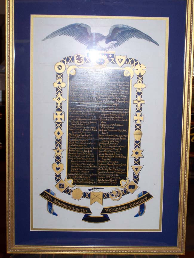 An Important Civil War Battle Honor Roll of the 12th Massachusetts Volunteer Infantry